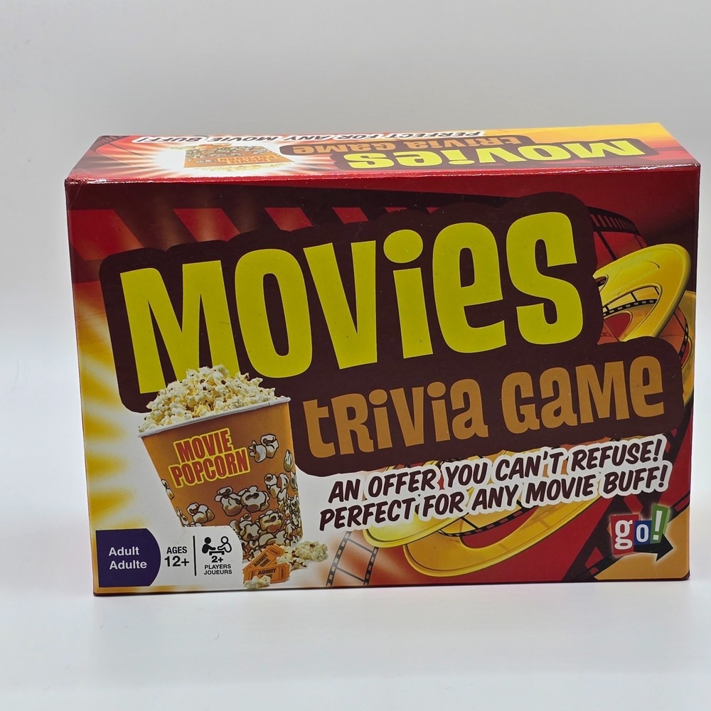 Movies Trivia Game‎ by Go! Games Movie Night Party Adult Family Board Game